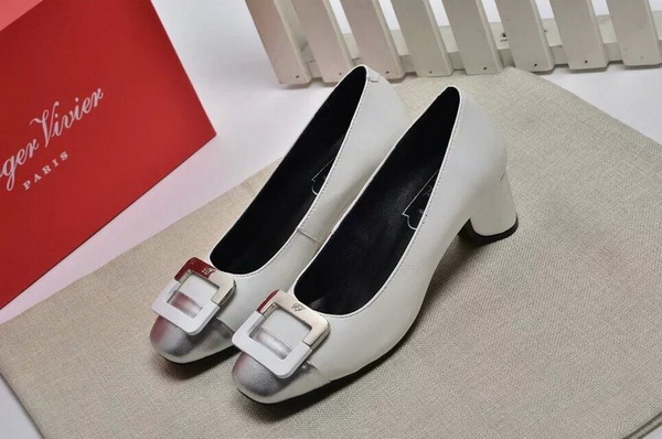 RV Shallow mouth Block heel Shoes Women--021